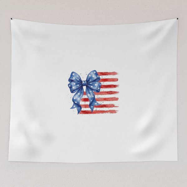 Item preview, American Flag Bow Watercolor Patriotic 4Th Of July Celebrati designed and sold by longngusuc.