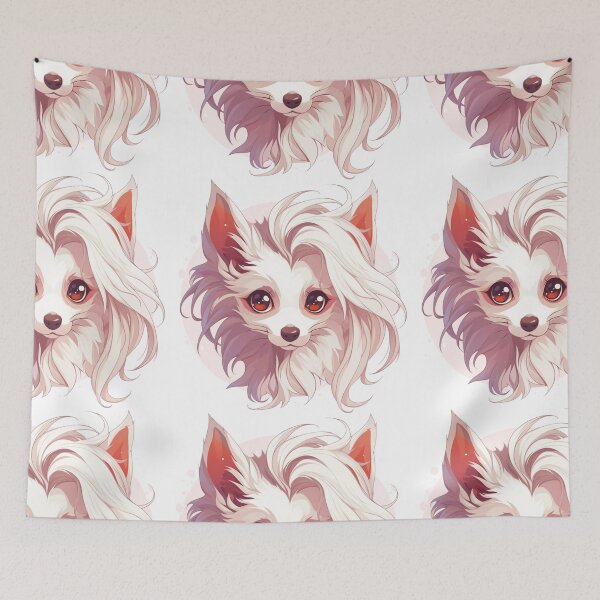 Item preview, Cute Chinese crested puppy dog designed and sold by MendaciousMina.