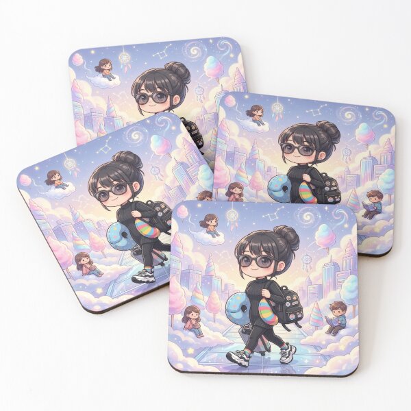 Item preview, Dreamy Chibi Girl Travel Aesthetic designed and sold by Azurart2.