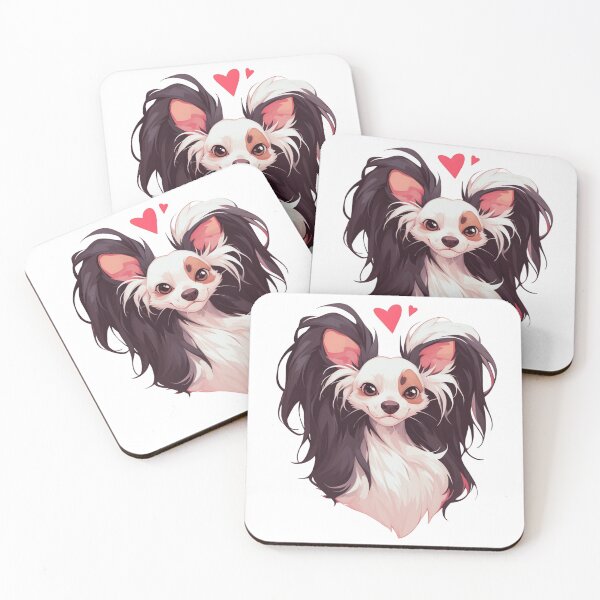 Item preview, Cute Chinese crested puppy dog designed and sold by MendaciousMina.