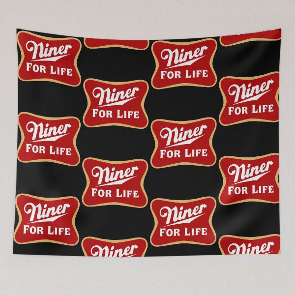 Item preview, Niner For Life Vintage Football Fan Retro Sports designed and sold by jinajinawoodood.