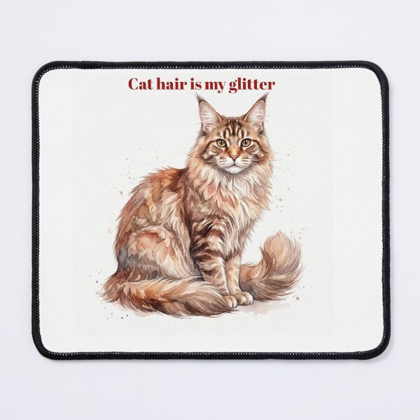 Item preview, Cat Hair Is My Glitter Funny Cat Mom Mug Gift Maine Coon Art designed and sold by PetInkCo.