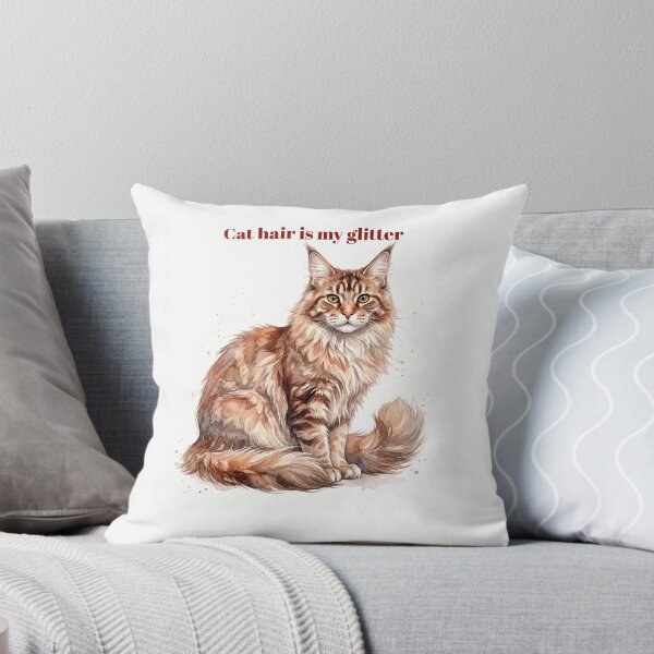 Item preview, Cat Hair Is My Glitter Funny Cat Mom Mug Gift Maine Coon Art designed and sold by PetInkCo.
