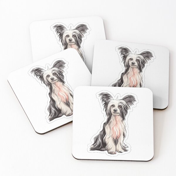 Item preview, Cute Chinese crested puppy dog designed and sold by MendaciousMina.