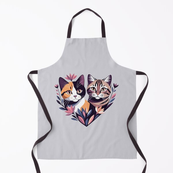 Item preview, Calico and Tabby Cats Floral Heart Poster designed and sold by PixelQ.