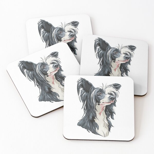 Item preview, Cute Chinese crested puppy dog designed and sold by MendaciousMina.