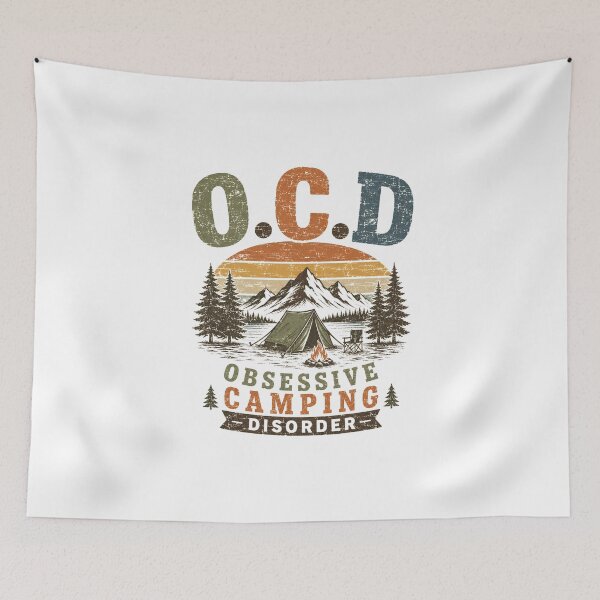 Item preview, Obsessive Camping Disorder designed and sold by DemureArtsy.