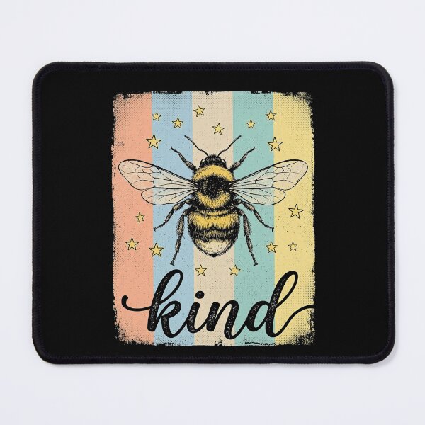 Item preview, Bee Kind Vintage Bumblebee Retro Pastel Stripes Inspirationa designed and sold by longngusuc.