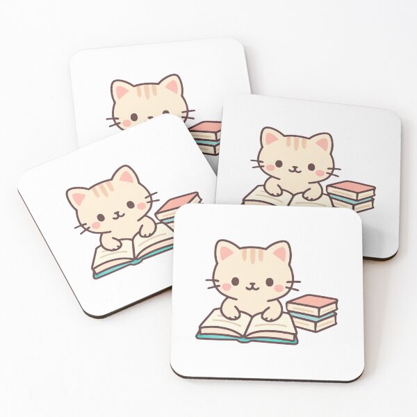 Item preview, Always Learning Cat - Growth Mindset Kawaii Sticker  designed and sold by foryouandyours.