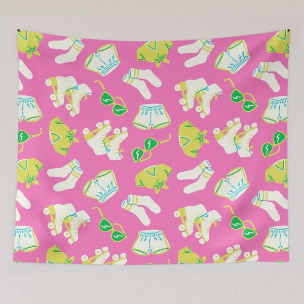 Item preview, 80s Roller Rink Fashion - fb75bf designed and sold by knitetgantt.