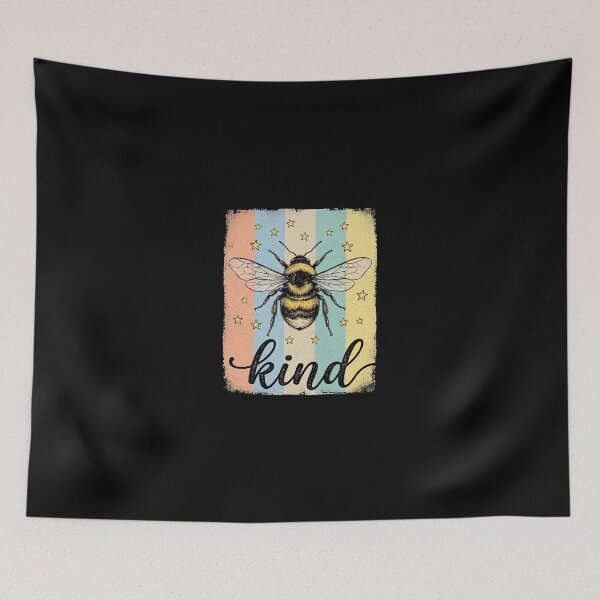 Item preview, Bee Kind Vintage Bumblebee Retro Pastel Stripes Inspirationa designed and sold by longngusuc.