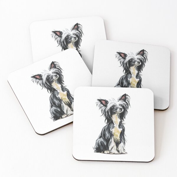 Item preview, Cute Chinese crested puppy dog designed and sold by MendaciousMina.