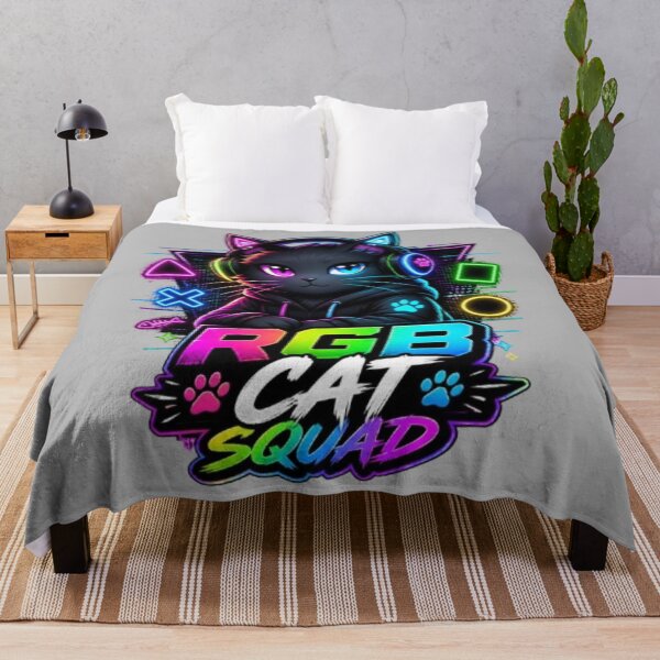 Item preview, RGB Cat Squad Gaming Tee designed and sold by Stylestickers55.
