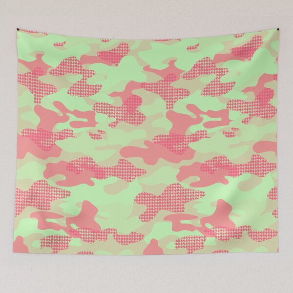 Item preview, Bright Green and Pink Camo  designed and sold by AmbientArtCo.