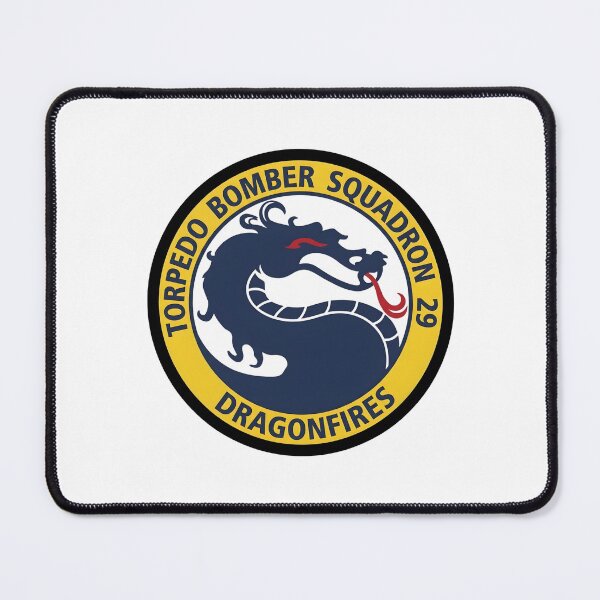 Item preview, US Navy Torpedo Bomber Squadron 29 Dragonfires Emblem designed and sold by CharlieDesings.