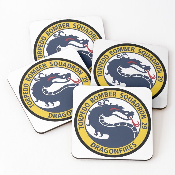 Item preview, US Navy Torpedo Bomber Squadron 29 Dragonfires Emblem designed and sold by CharlieDesings.