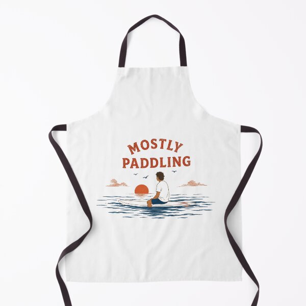 Item preview, Mostly Paddling Surf Humor Design | Surfing Lifestyle Illustration designed and sold by Islabonita..