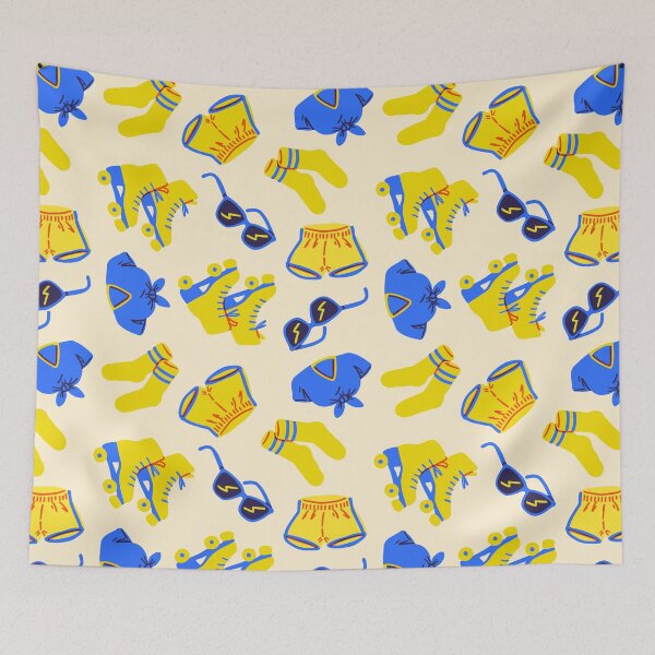 Item preview, 80s Roller Rink Fashion - fff1d2ff designed and sold by knitetgantt.