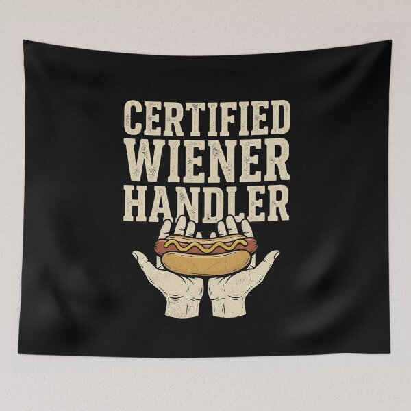 Item preview, Certified Wiener Handler Hot Dog Enthusiast Grilling Humor designed and sold by SofenArt.