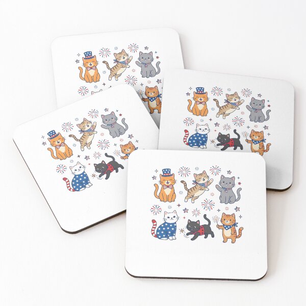 Item preview, Patriotic Cats Celebrating 4Th Of July With Festive Flair designed and sold by longngusuc.