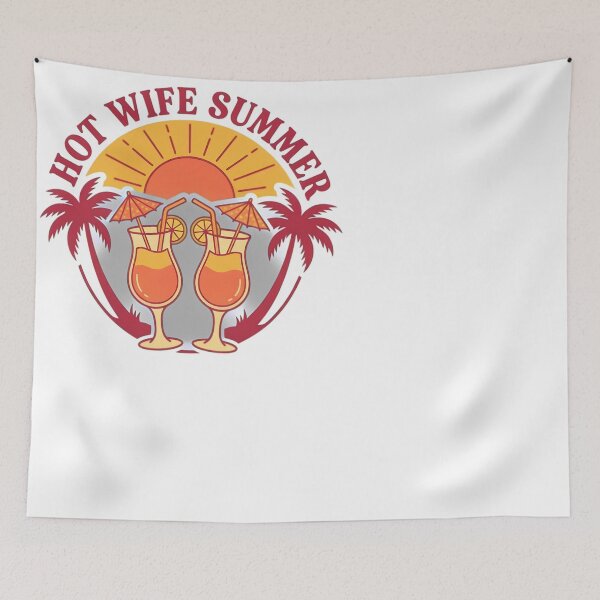 Item preview, Hot Wife Summer Tropical Cocktails Sunset designed and sold by JMDesignHub.