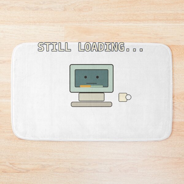 Item preview, Still Loading... – Funny Retro Computer and Coffee Design designed and sold by Cozy Oddities Studio.