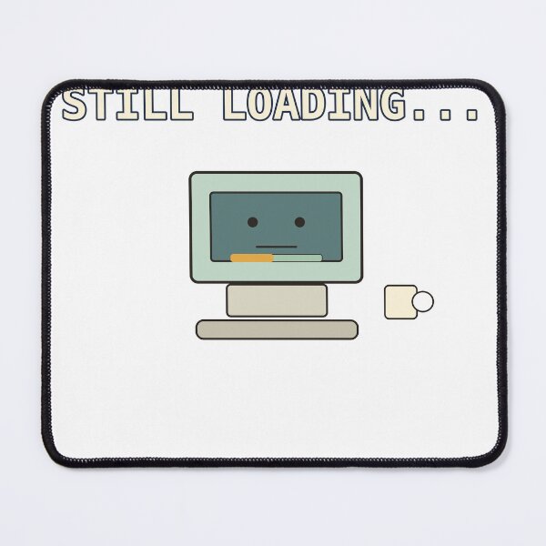 Item preview, Still Loading... – Funny Retro Computer and Coffee Design designed and sold by Cozy Oddities Studio.