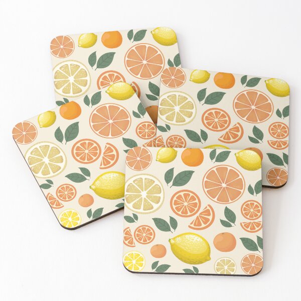 Item preview, Citrus Fruit Seamless Pattern | Lemon Orange Summer Kitchen designed and sold by Dino-Lune.