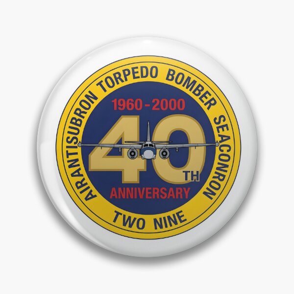 Item preview, US Navy VS-29 Dragonfires 40th Anniversary Commemorative Emblem designed and sold by CharlieDesings.