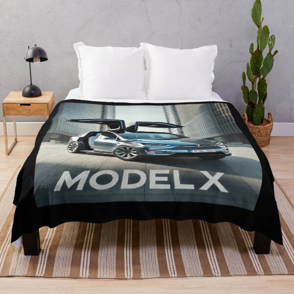Item preview, Tesla Model X Electric SUV Blueprint Style Design | EV Enthusiast Graphic designed and sold by TEEJAMBOREE.