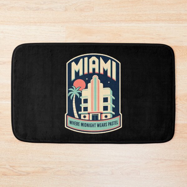 Item preview, Miami Art Deco Ocean Drive Night Badge designed and sold by Lyfeinsights.