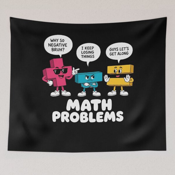 Item preview, Math Problems Symbols Funny Teacher Back to School Humor Joke designed and sold by clothesy7.