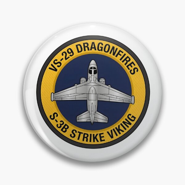 Item preview, US Navy VS-29 Dragonfires S-3B Strike Viking Squadron Insignia designed and sold by CharlieDesings.