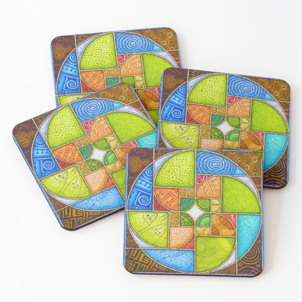 Item preview, Fibonacci Spiral Sacred Geometry Golden Mean Art designed and sold by kpalana.