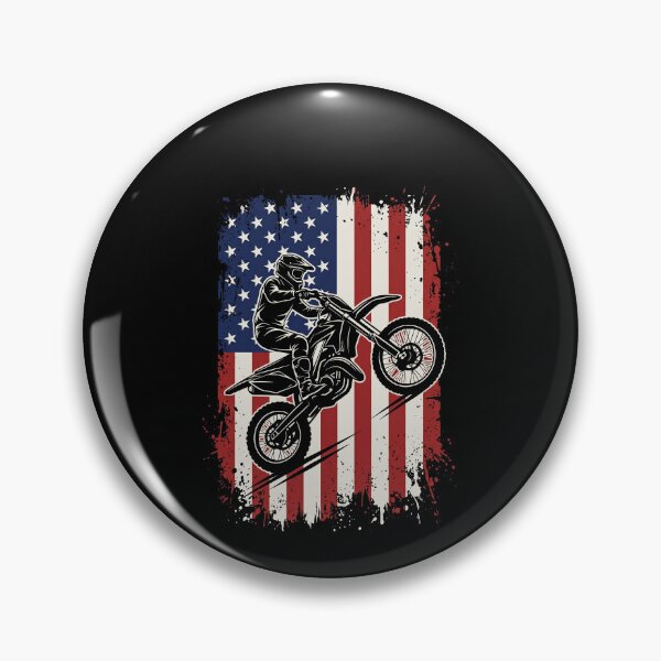Item preview, American Flag Motocross Dirt Bike Rider designed and sold by SofenArt.