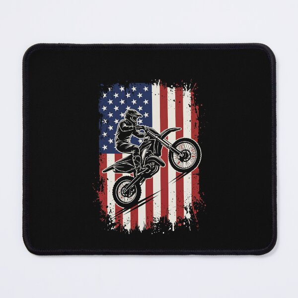 Item preview, American Flag Motocross Dirt Bike Rider designed and sold by SofenArt.