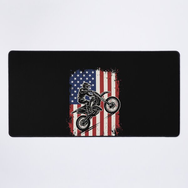 Item preview, American Flag Motocross Dirt Bike Rider designed and sold by SofenArt.