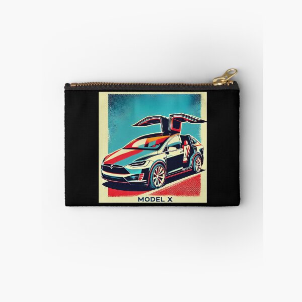 Item preview, Tesla Model X Electric SUV Blueprint Style Design | EV Enthusiast Graphic designed and sold by TEEJAMBOREE.