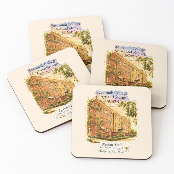 Item preview, SCAD Ruskin Hall Historic Architecture Illustration designed and sold by EvergreenPark - Tee Studio.