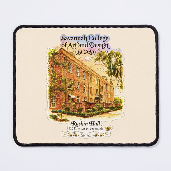 Item preview, SCAD Ruskin Hall Historic Architecture Illustration designed and sold by EvergreenPark - Tee Studio.