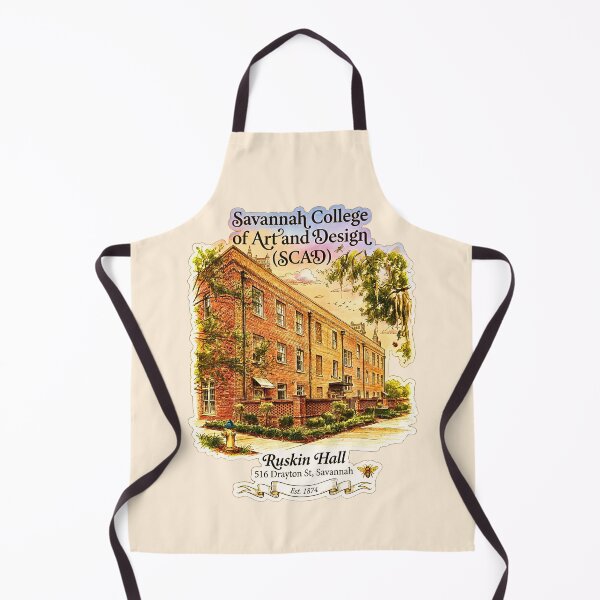 Item preview, SCAD Ruskin Hall Historic Architecture Illustration designed and sold by EvergreenPark - Tee Studio.