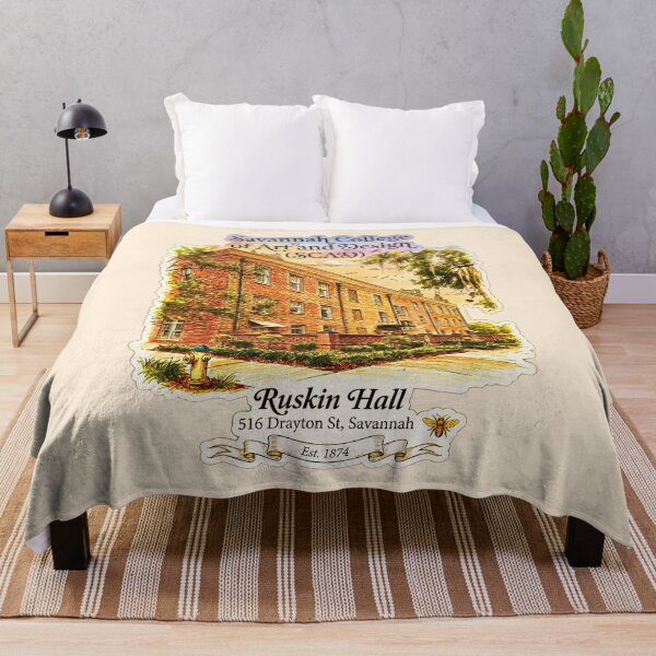 Item preview, SCAD Ruskin Hall Historic Architecture Illustration designed and sold by EvergreenPark - Tee Studio.