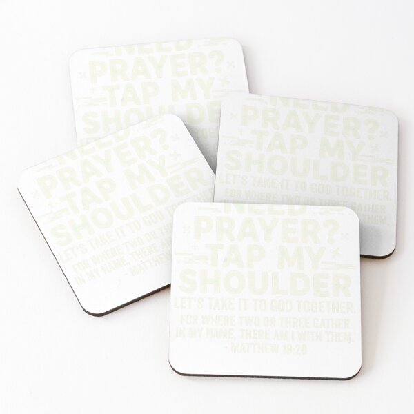 Item preview, Tap My Shoulder Prayer Christian Matthew 18:20 designed and sold by JMDesignHub.