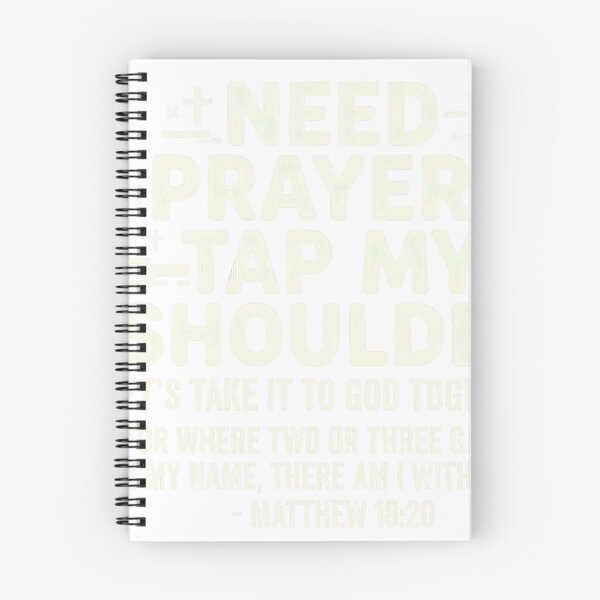 Item preview, Tap My Shoulder Prayer Christian Matthew 18:20 designed and sold by JMDesignHub.