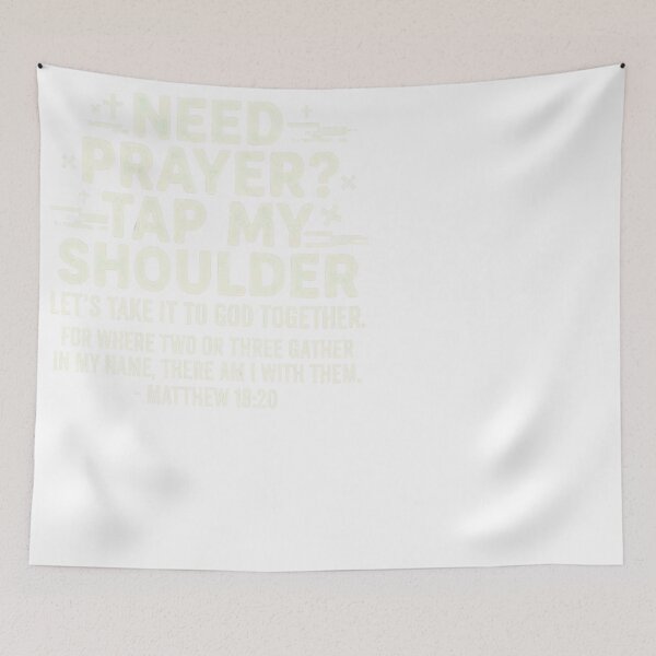Item preview, Tap My Shoulder Prayer Christian Matthew 18:20 designed and sold by JMDesignHub.