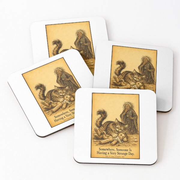 Item preview, Crone Cards - Somewhere, Someone Is Having a Very Strange Day. designed and sold by Kay Mhor Studio.