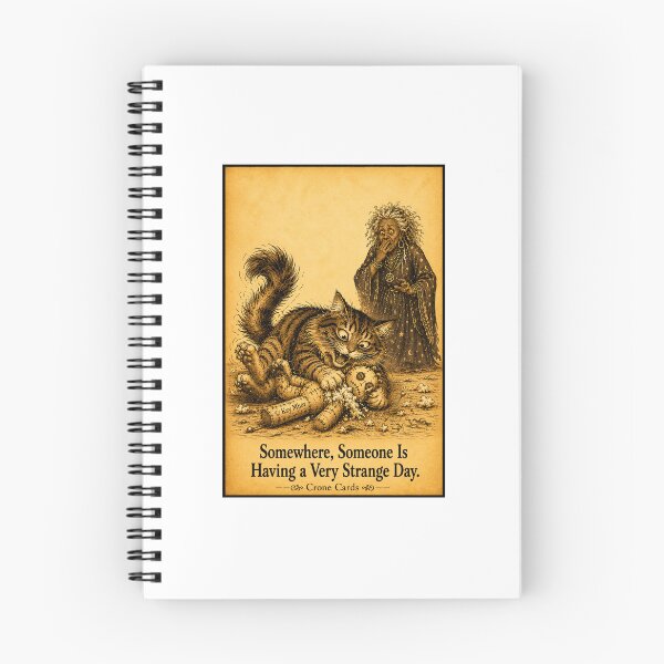 Item preview, Crone Cards - Somewhere, Someone Is Having a Very Strange Day. designed and sold by Kay Mhor Studio.