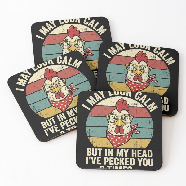 Item preview, Funny Chicken Sarcastic Pecked You 3 Times Humor Quote designed and sold by longngusuc.