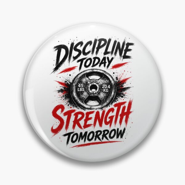 Item preview, Discipline Today Strength Tomorrow - Motivation Fitness Design designed and sold by DomKo10.