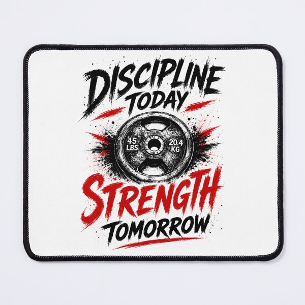 Item preview, Discipline Today Strength Tomorrow - Motivation Fitness Design designed and sold by DomKo10.